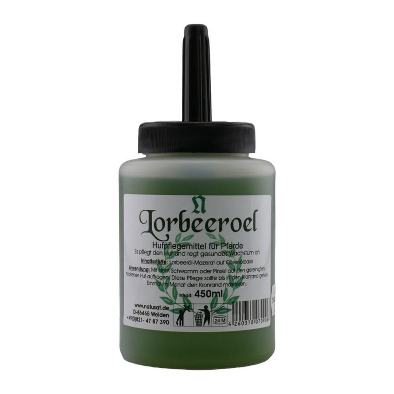 NATUSAT laurel oil - for hoof care for horses, the hoof oil can prevent the hoof horn from becoming brittle - 450 ml 500 ml (pack of 1) - BeesActive Australia