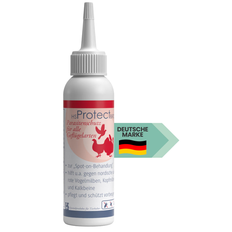 HS Spot on Bird – Care product for birds and poultry to prevent red bird mites, Nordic poultry mites, featherlings, calcareous legs etc. – 100 ml - BeesActive Australia