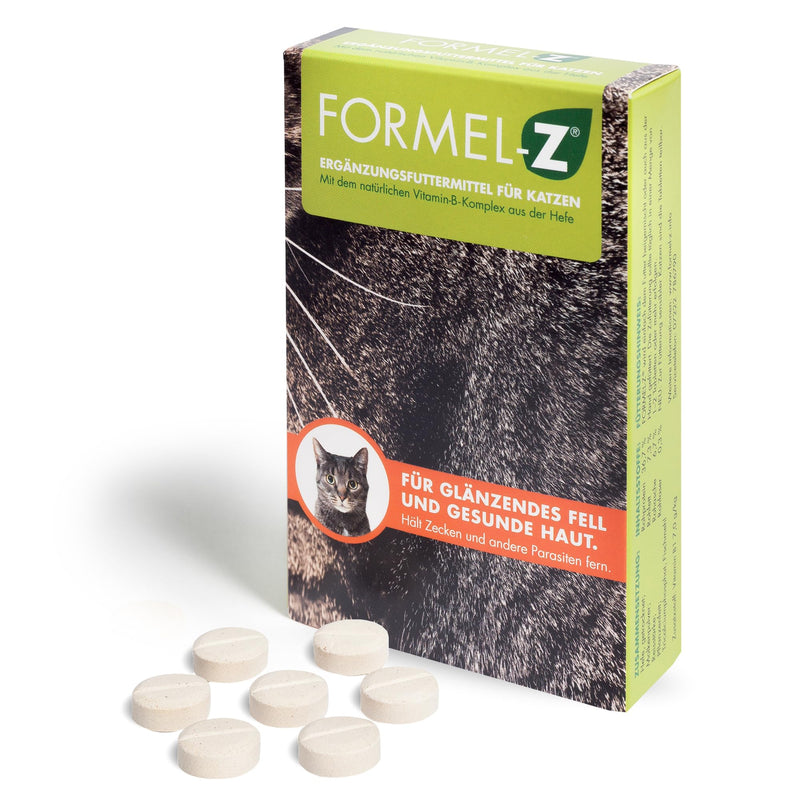 Formula-Z® for cats | Supplementary feed against ticks, fleas & parasites | Without chemicals | Natural vitamin B complex from yeast | For shiny coat & healthy skin | approx. 104 tablets - BeesActive Australia