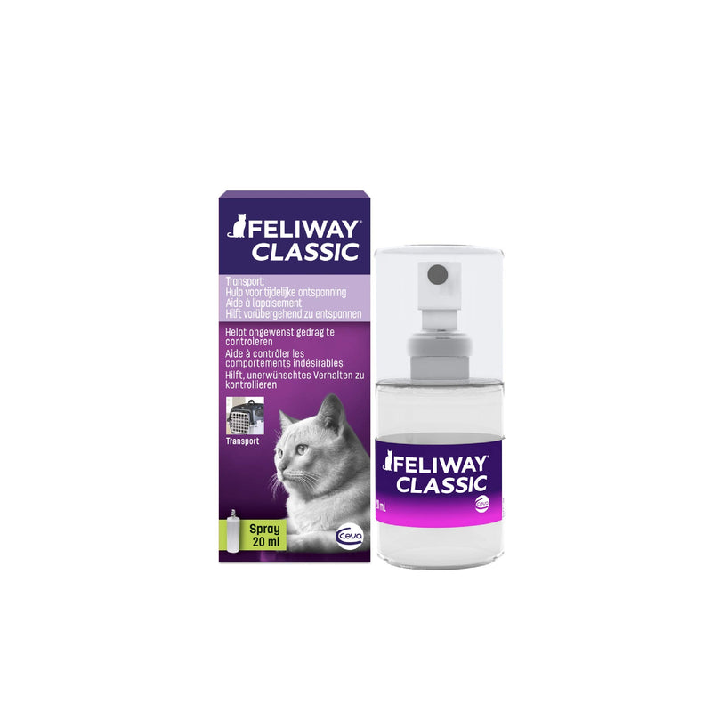 FELIWAY® Classic Spray 20 ml | Stress-free travel & transport for cats L 4 x W 4 x H 10 cm - BeesActive Australia
