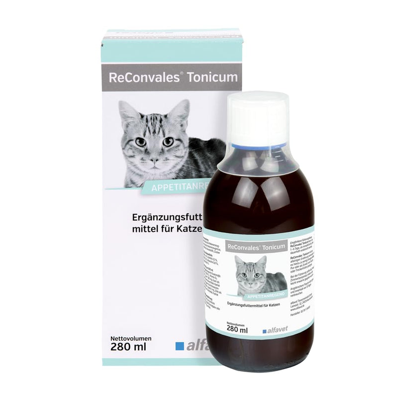 alfavet ReConvales Tonicum cat, appetite-stimulating diet supplement for convalescence and underweight, 280ml - BeesActive Australia