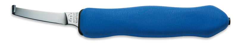 F. DICK claw knife, hoof knife EXPERT-GRIP 2K 2487 (right-short-narrow, extra sharp scalpel grind, 2K plastic handle blue) 62487500 right-short-narrow - BeesActive Australia