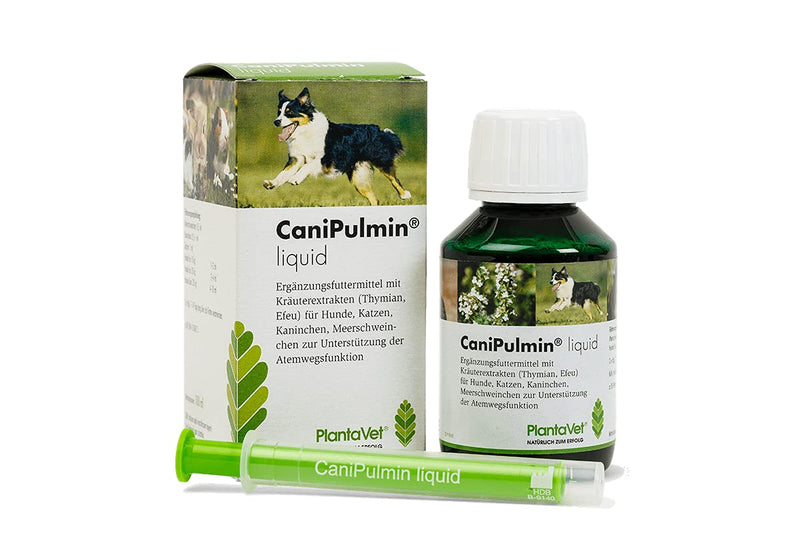 Plantavet CaniPulmin Liquid for dogs | 100ml | Liquid supplementary food for dogs | Can help support respiratory function | With thyme and ivy - BeesActive Australia