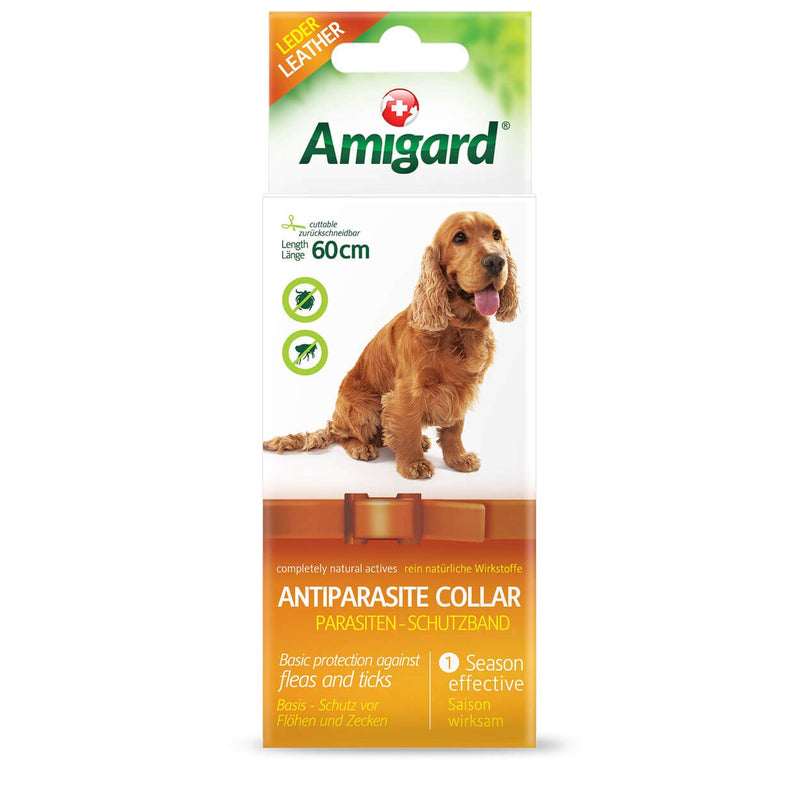 Amigard anti-parasite tape for dogs, 60 cm, waterproof, can be cut back, against ticks, mites and fleas, without chemicals for natural fur care - BeesActive Australia
