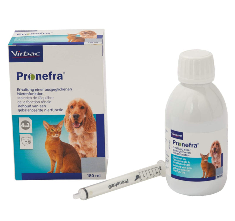 Virbac Pronefra dietary supplement for small animals, pack of 1 (1 x 180 ml) - BeesActive Australia