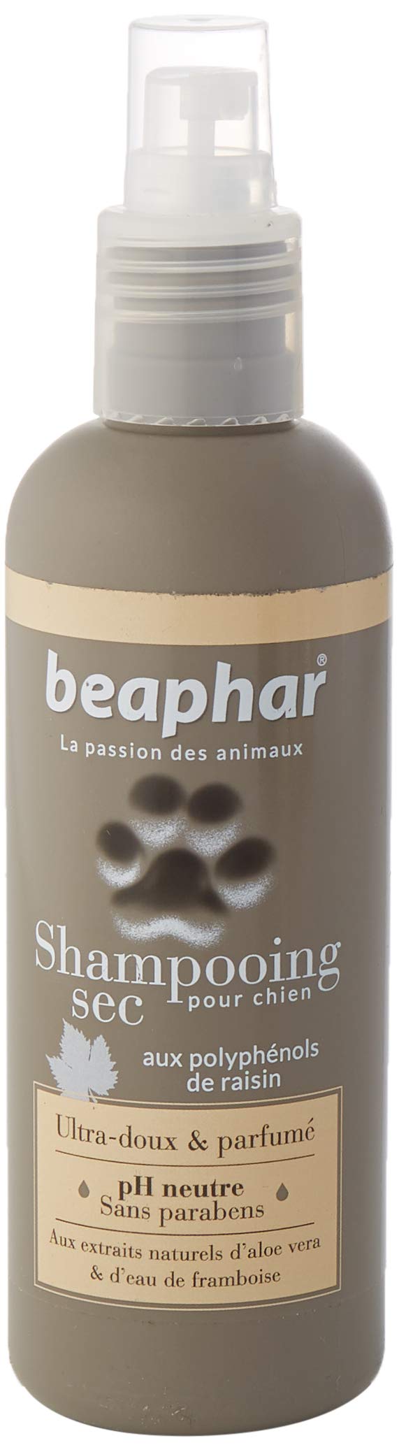 BEAPHAR Ultra-soft dog shampoo dry shampoo - natural aloe vera extracts and raspberry water - strengthens and gives the hair shine - ready to use, no rinsing - 200 ml dry - BeesActive Australia