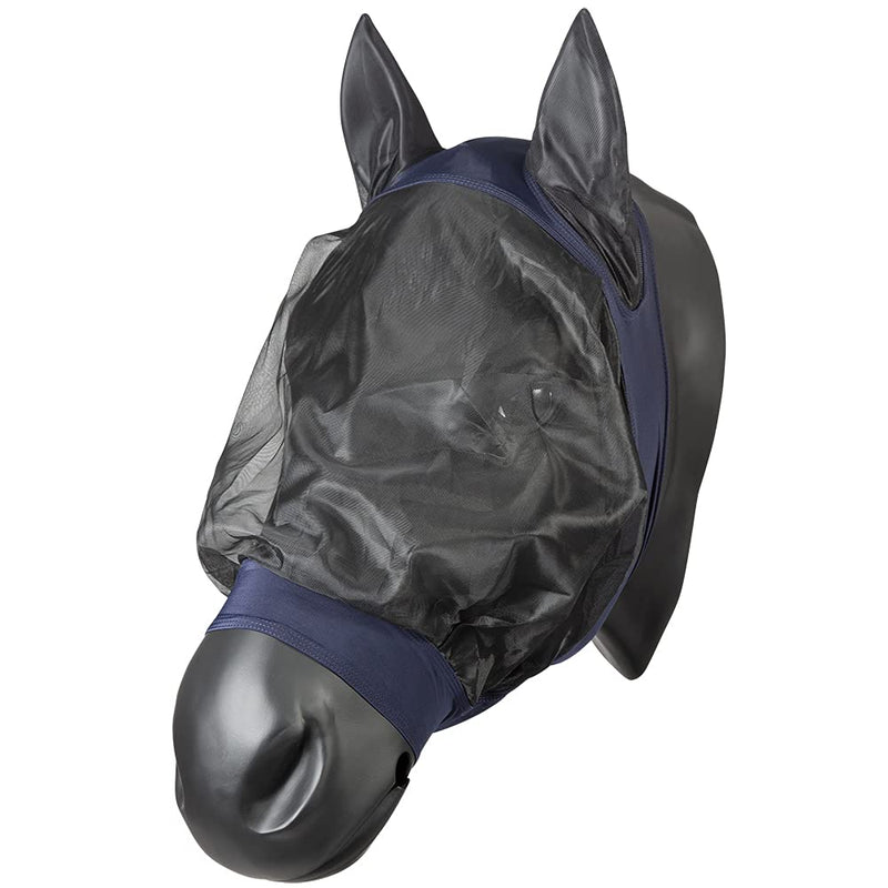 Pfiff 101977 Fly Face Mask, Fly Protection, Insect Protection, Blue, Full L (Full/Warmblood) - BeesActive Australia