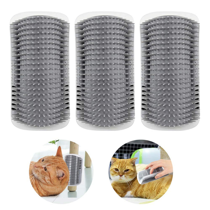 Kitten Self Grooming Massage Brush Wall Corner Brush Tool Cat Toys Self-Cleaning Cat Brush with Catnip Support for Doors Table Walls - BeesActive Australia