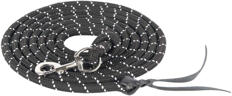 Harry's Horse ground work rope rope with carabiner 4m, color: black - BeesActive Australia