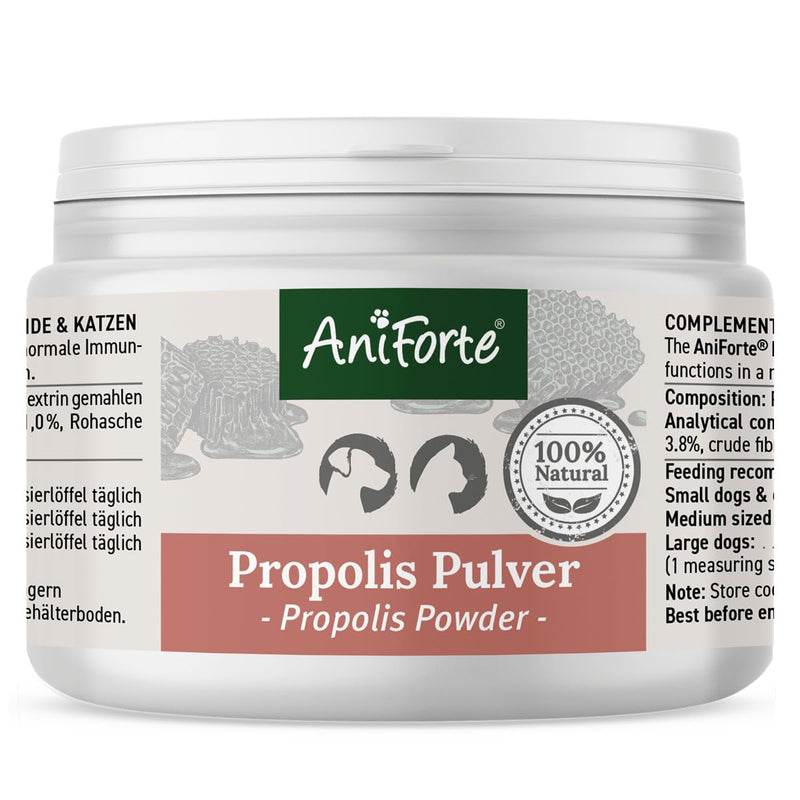 AniForte Propolis Powder for Dogs & Cats 20g - Natural propolis powder to support the immune system, defenses and vital skin - BeesActive Australia
