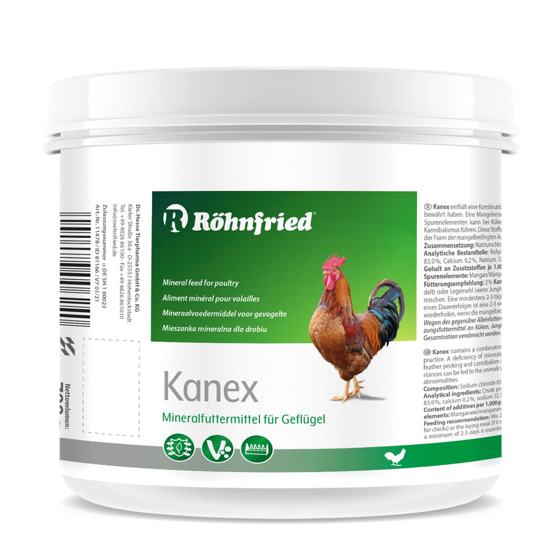 Röhnfried Kanex against feather eating, feather pecking and cannibalism in poultry (700 g) single - BeesActive Australia