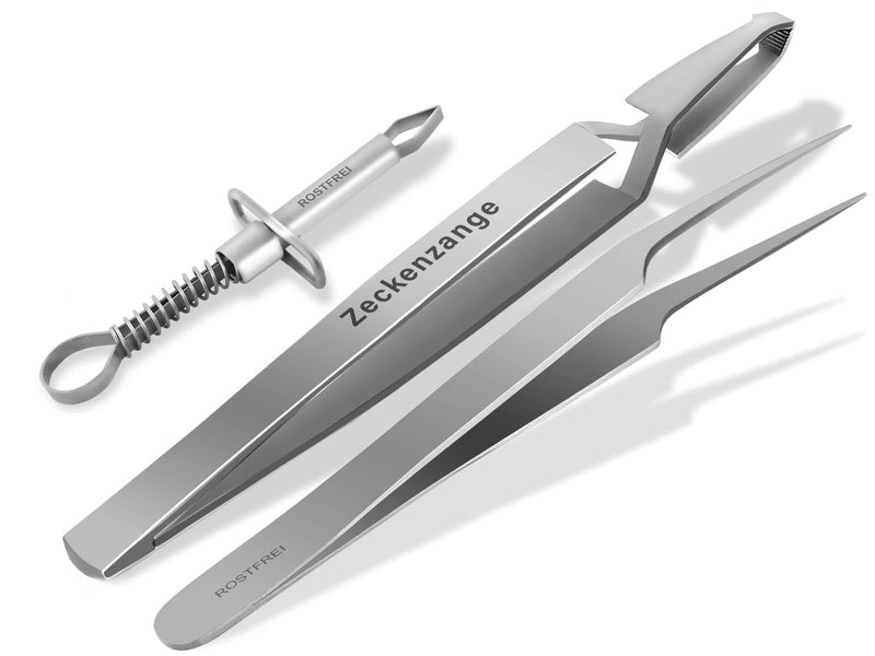 Tick tweezers Tick tweezers in a set of 3 made of professional quality stainless steel - BeesActive Australia