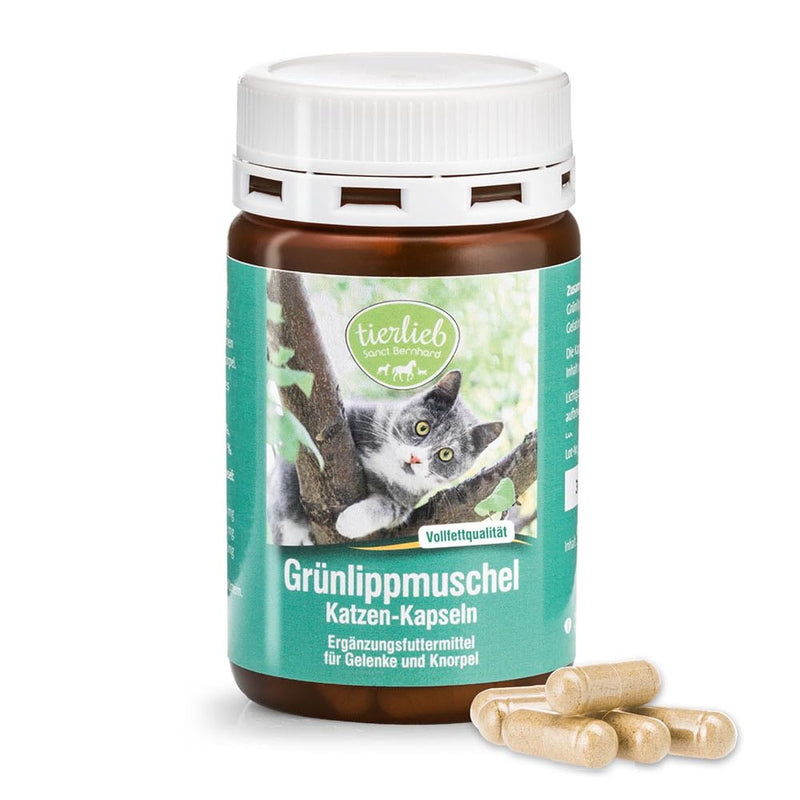 tierlieb green-lipped mussel capsules for cats | 90 capsules - BeesActive Australia