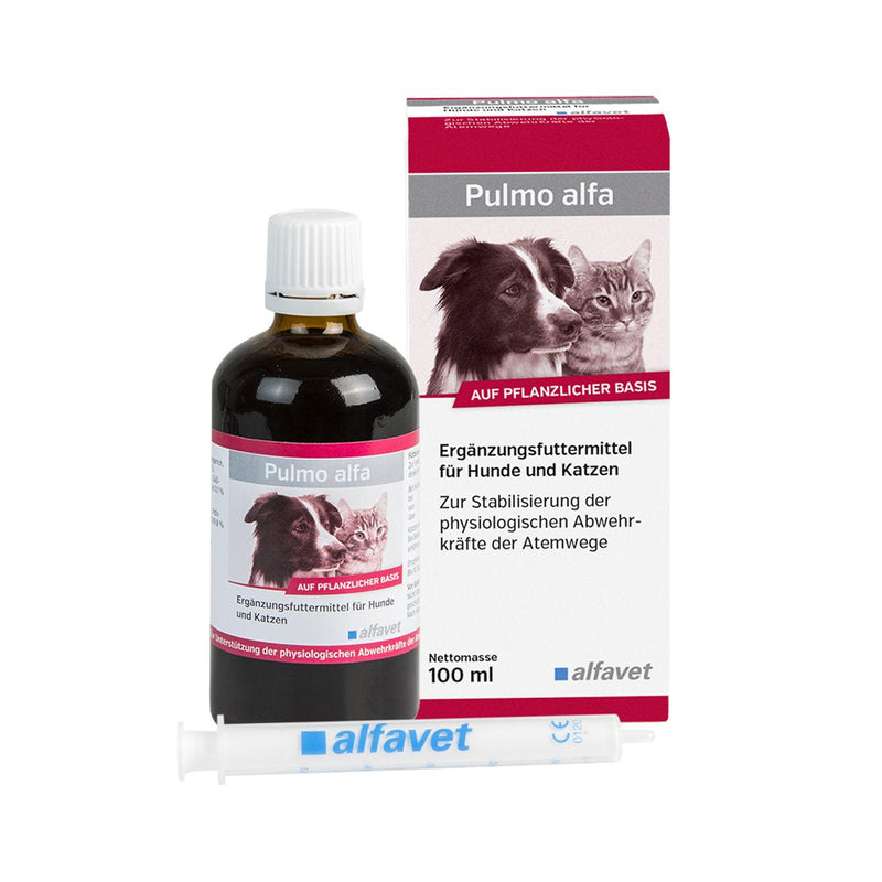 PULMO ALFA supplementary liquid liquid for dogs/cats 100 ml - BeesActive Australia