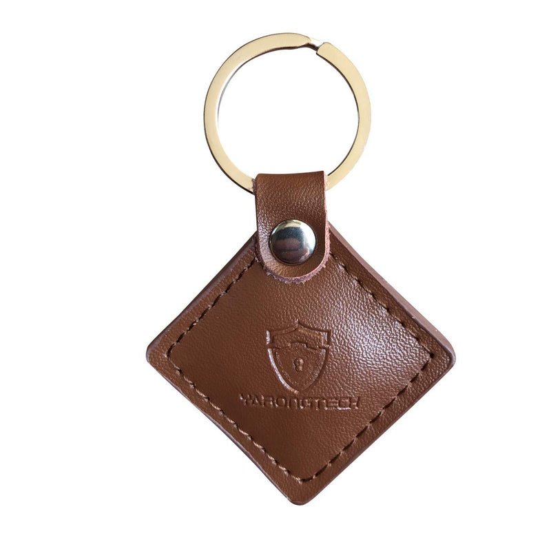 MIFARE Classic 1K 13.56mhz tag, brown leather (2 pieces) - BeesActive Australia