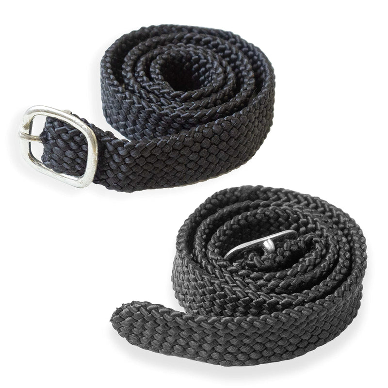 Pferdelinis spur straps in black, 2 pieces for spurs, replacement straps, size adjustable, perfect fixation of riding spurs - BeesActive Australia