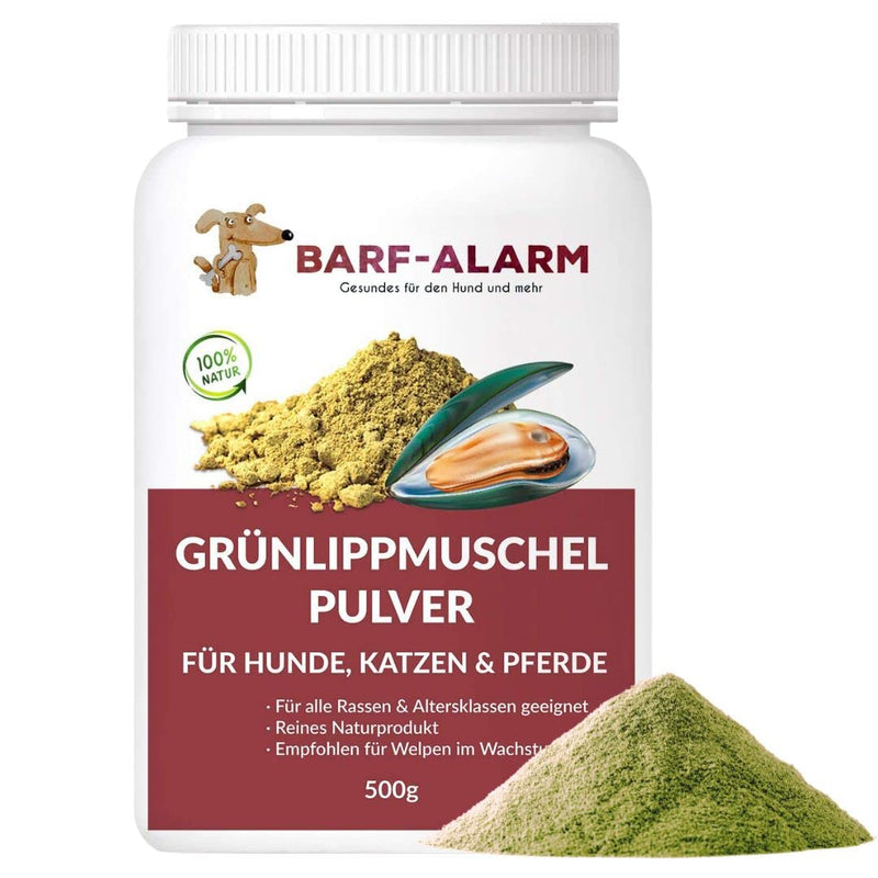 500g Premium Green Lipped Mussel Powder Dog - Made in Germany - Green Lipped Mussel for Dogs Cats Horses 100% pure - Green Lipped Mussel Extract Dogs Perna Canaliculus - Barf Powder Dog Cat Horse - BeesActive Australia