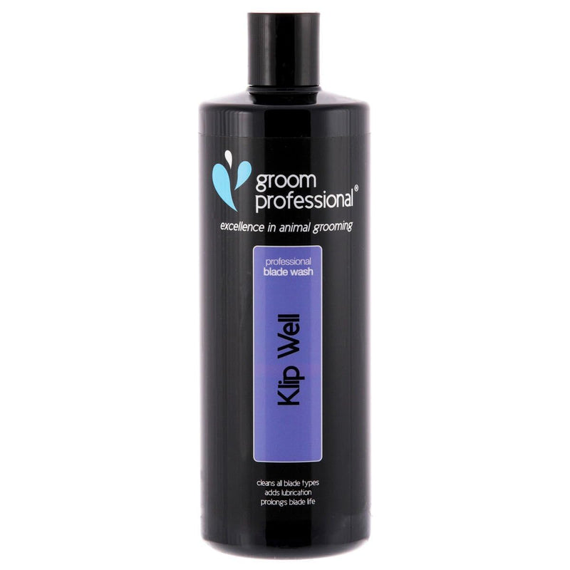 Groom Professional Klip Well Blade Cleaner - Blade cleaner for cleaning and lubricating the shaving head - Helps remove hair, dirt and debris - Eliminates germs, 500ml - BeesActive Australia