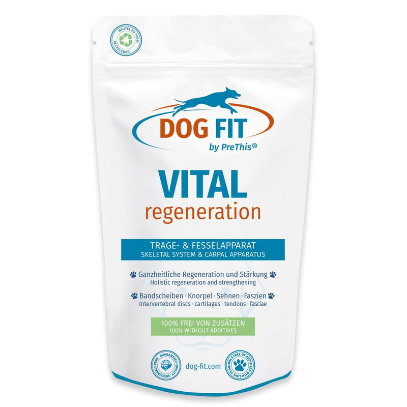 DOG FIT by PreThis® VITAL Regeneration for dogs I Strengthening the intervertebral discs, for herniated discs, weak tendons and ligaments, cartilage wear and after operations I Free from additives - BeesActive Australia