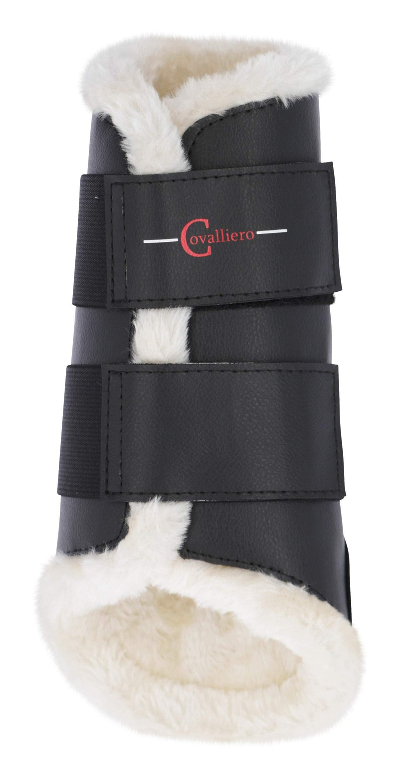 Covalliero Kerbl 3210549 dressage boots fleece front black, L front warmblood - BeesActive Australia