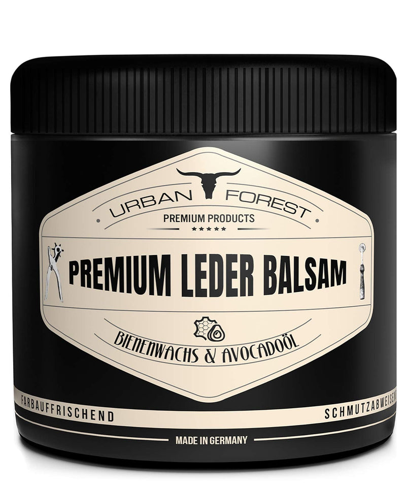 URBAN FOREST Leather Care with Beeswax & Avocado Oil 500ml for Car Sofa Couch Furniture Jacket Motorcycle Clothing Handbags Leather Couch Shoes Saddle for Horses Leather Grease - Premium Leather Balm - BeesActive Australia