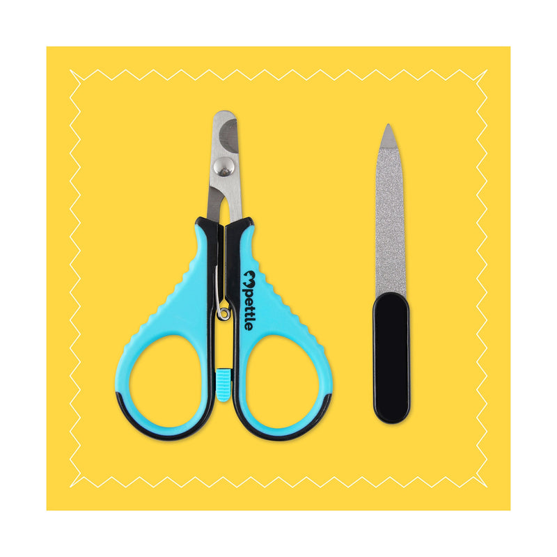Claw scissors for dogs, cats and small animals - 100% splinter-free thanks to the sharpest stainless steel blades I Claw pliers + claw file + claw care e-book I Professional claw cutter with Safety Guard S - small animals - BeesActive Australia