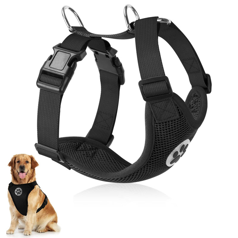 SlowTon Dog Harness for Dogs, No Pull Safety Harness Small Medium Dog Chest Harness Dog Harness Soft Padded Breathable XS Black - BeesActive Australia