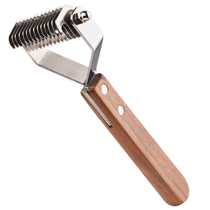 onebarleycorn Coat King the trimming harrow, dog brush and cat brush undercoat trimming knife undercoat brush dog brush for dogs and cats 14 blades (S: 184 x 62 mm) 14 blades - BeesActive Australia