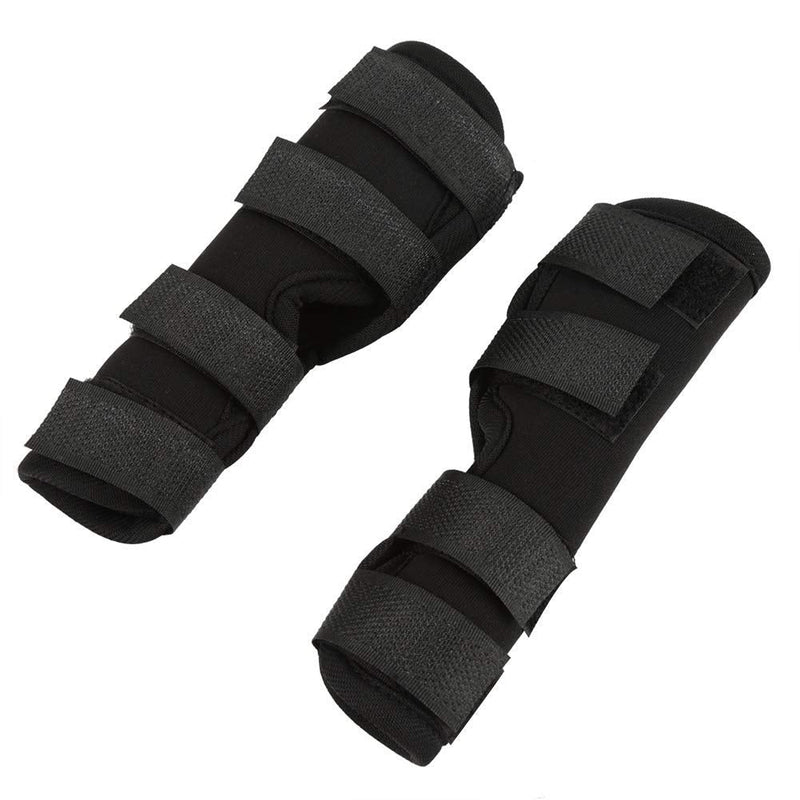 Fdit 1 Pair Dog Hind Leg Brace Pet Surgical Injury Bandage Wrap Heal Wound Protector(#1) Black - BeesActive Australia
