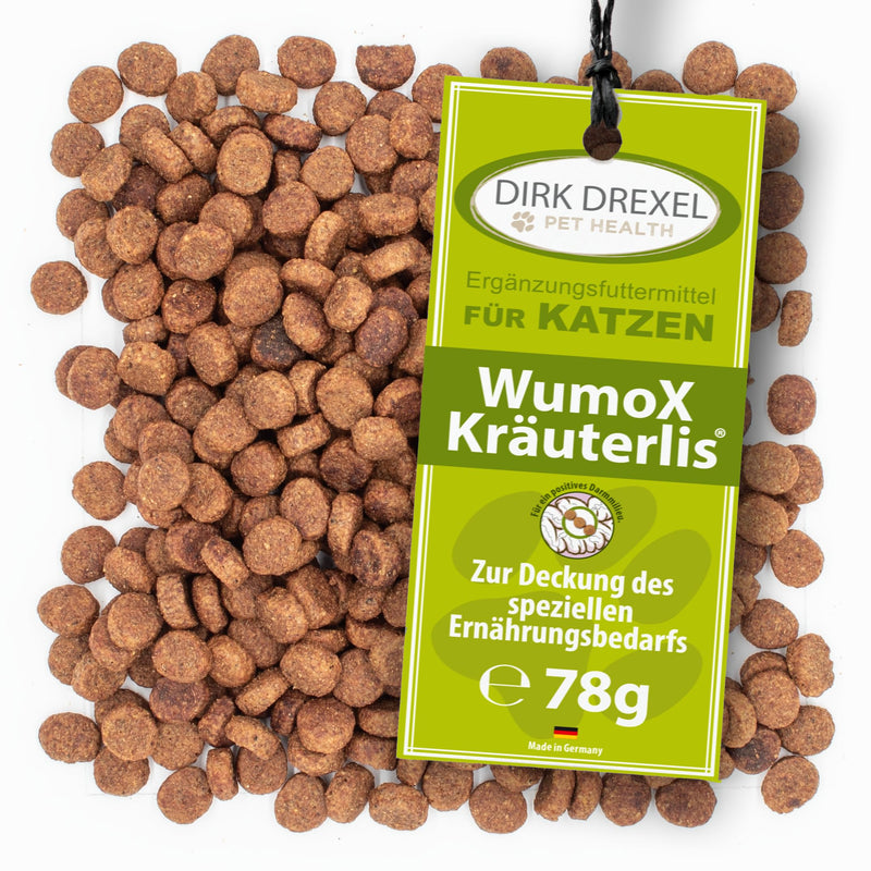 Dirk Drexel WumoX Kräuterlis for cats | Treats with herbal extracts | natural nutrition to strengthen the intestinal environment | with real wormwood | natural alternative 3 month treatment - BeesActive Australia