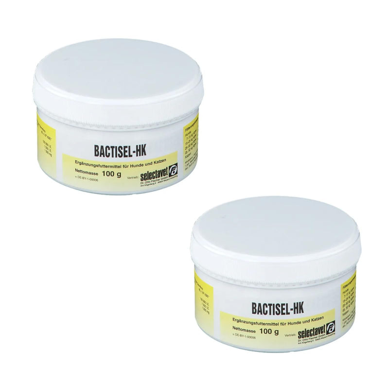 Selectavet Bactisel-HK powder | Double pack | 2 x 100g | Supplementary food for dogs and cats | To help with diarrhea | to stabilize the intestinal flora - BeesActive Australia