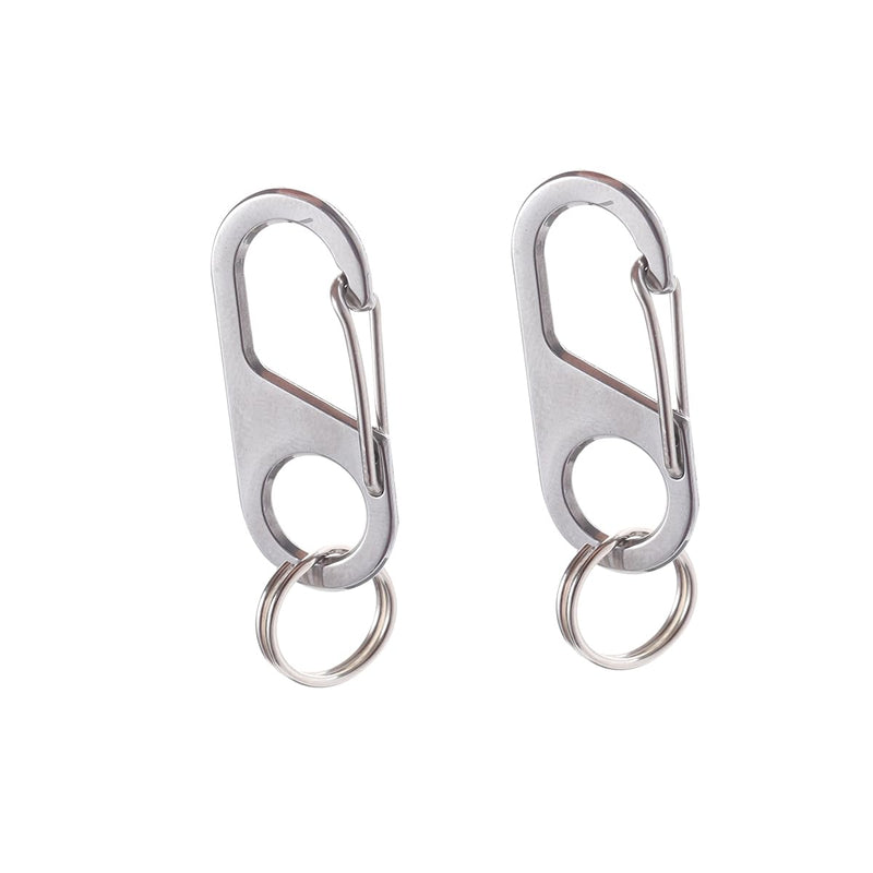 POPETPOP Pack of 2 dog tag clips for dogs and cats collars and harnesses (silver) - BeesActive Australia