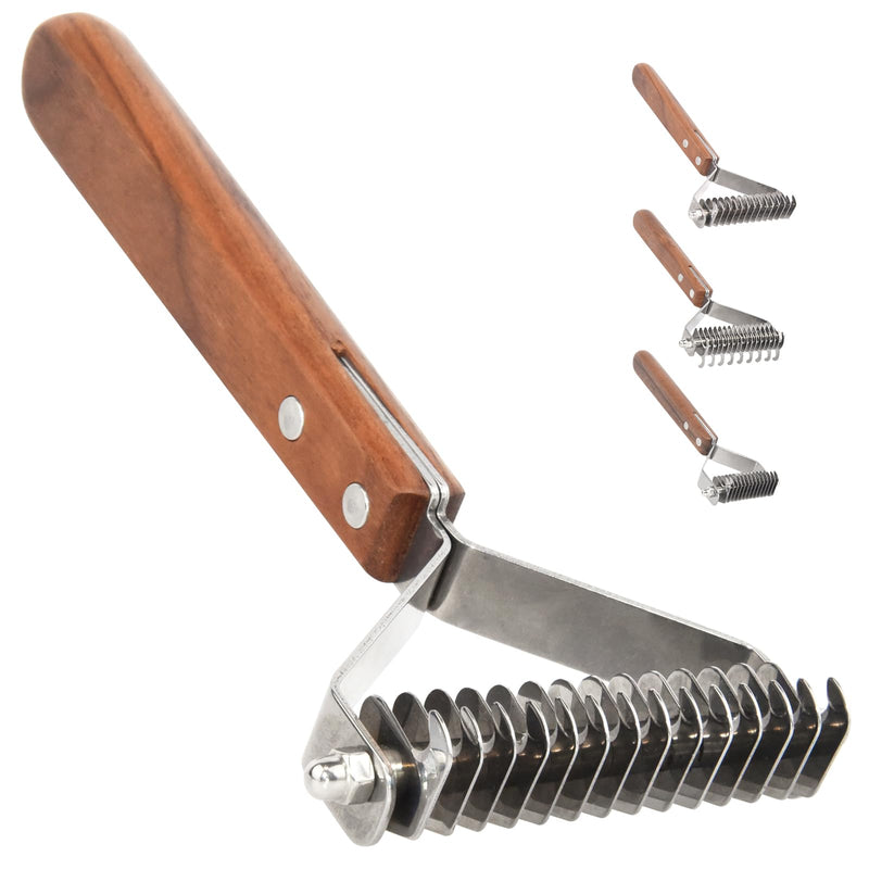 AIDIYA Coat King the Trimming Harrow Professional Pet Dematting Comb Grooming Stripping Tool for Dogs and Cats (8.8cm) - BeesActive Australia