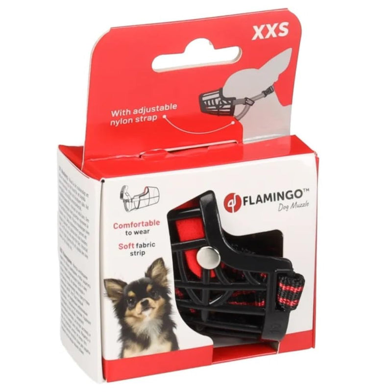 Muzzle Silas BLACK XXS neck 25-36CM / nose 3.5x4CM - BeesActive Australia