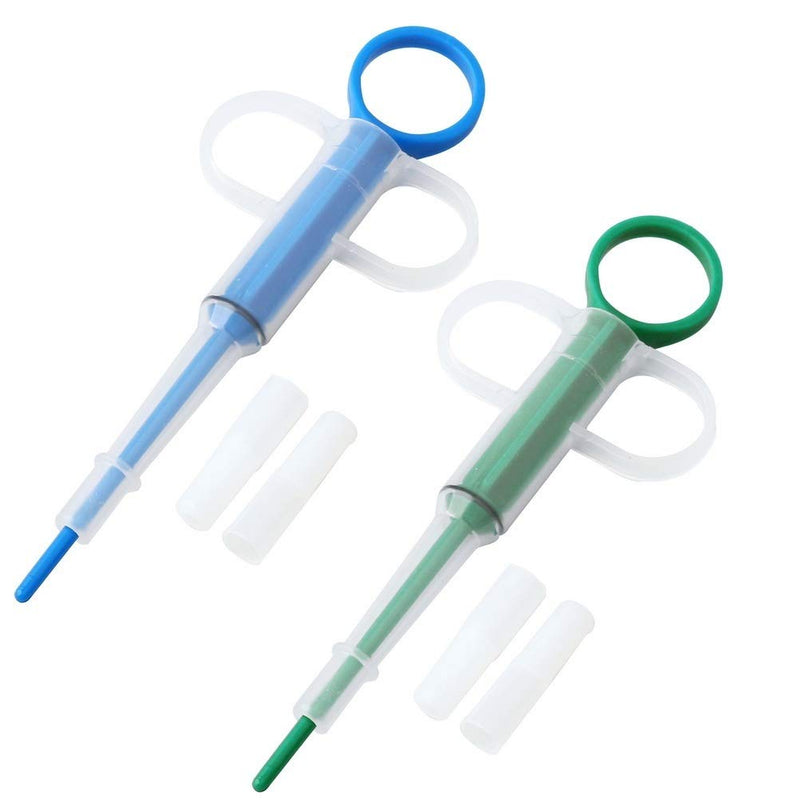 nuoshen 2 pieces tablet feeder, medication feeder, pet pusher syringe, pet pusher syringe, tablet dispenser for cats, small dogs - BeesActive Australia