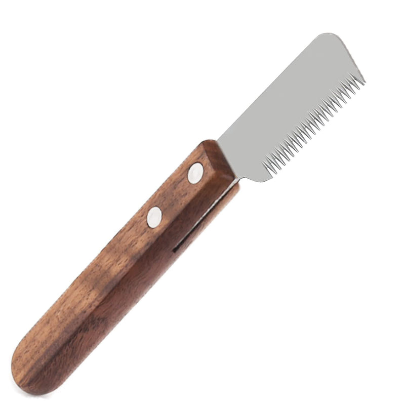 GingerUPer Professional trimming knife, trimming dog terrier, trimming knife, grooming knife for undercoat, ergonomically shaped handle - BeesActive Australia