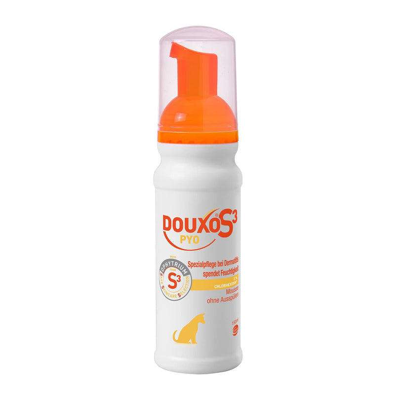 DOUXO S3 PYO Mousse for dogs | Care against bacteria and yeast fungi | cleansing and moisturizing | hypoallergenic fragrance | 150ml - BeesActive Australia