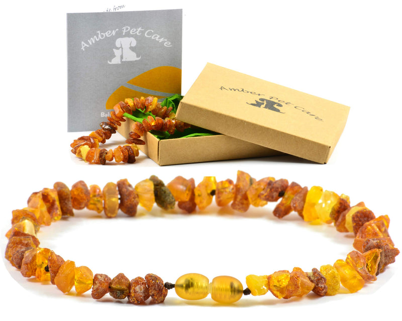 AmberPetCare Amber necklace for dogs and cats made of raw Baltic amber (24) 24 - BeesActive Australia