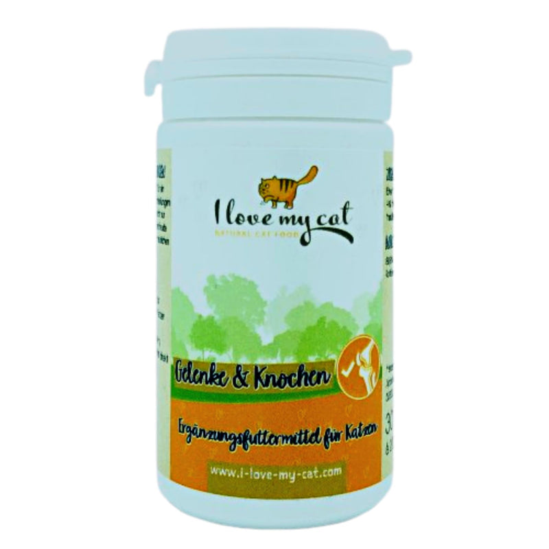 I love my cat Joints and bones capsules for optimal joint health for your cat. Provides the cat's joints with important nutrients such as collagen and hyaluronic acid 30 capsules - BeesActive Australia