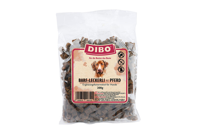 DIBO Barf treats with horse - the perfect training snack in a 200 g bag 200 g (pack of 1) - BeesActive Australia