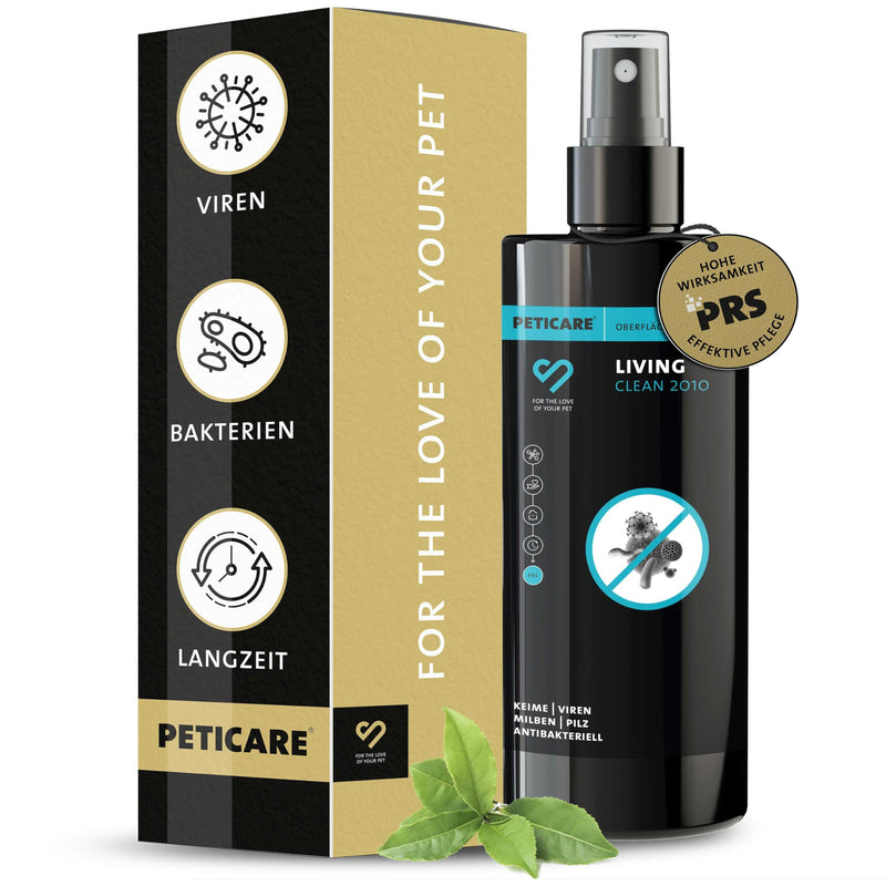 Peticare disinfectant, anti-microbial effect against viruses, bacteria, germs, anti-microbial effect, disinfectant spray against fungus mites - LivingClean 2010 250 ml (pack of 1) - BeesActive Australia