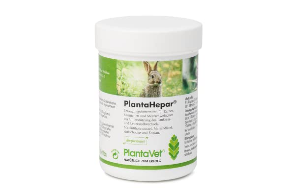 PlantaVet PlantaHepar 200mg | 200 tablets | Supplementary feed for small animals | May help support pancreatic and liver metabolism | With licorice root - BeesActive Australia