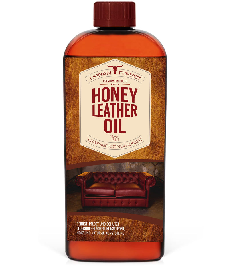 URBAN FOREST leather oil for leather care of saddles and bridles I protects and cares for as a leather care product sofa leather couch car seats furniture shoes I Premium Leather Conditioner Leather Oil Honey Leather Oil - BeesActive Australia
