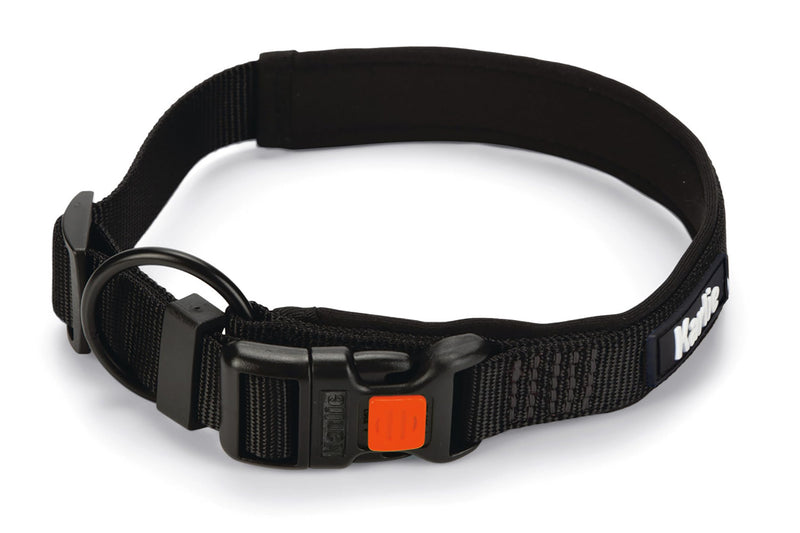 Karlie Art Sportiv Premium, dog collars, nylon, black, 50-55x2.5 cm 50-55 cm x 25 mm - BeesActive Australia