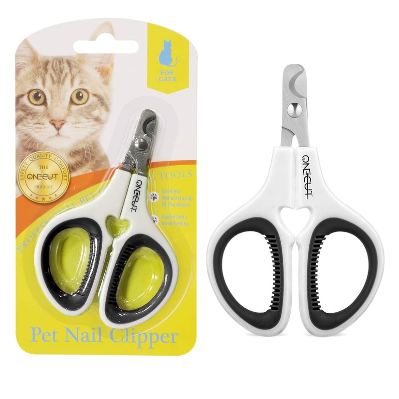 OneCut Cat Claw Scissors, Claw Scissors for Dogs & Rabbits with Non-Slip Handles, Nail Clippers for Pets, Claw Nail Clippers for Trimming Cats, Puppies, Kittens (Black) - BeesActive Australia