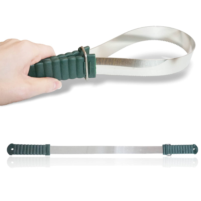 Welding knife for horses - 2-fold function, ideal metal curry comb for removing sweat, water & spikes for cleaning dirt and loose hair for grooming (sweating knife, dark green handle) Welding knife, dark green handle - BeesActive Australia