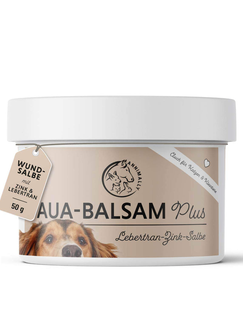 Dog cod liver oil zinc ointment 50g I wound ointment for injuries, eczema and calluses - balm for dogs, cats, horses and small animals with zinc, cod liver oil and marigold oil - BeesActive Australia