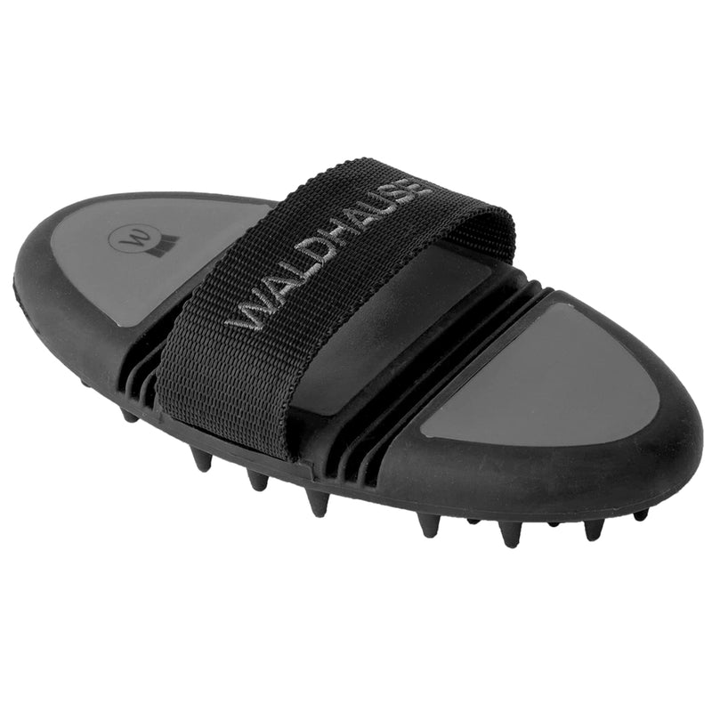 WALDHAUSEN Flex massage curry comb, black/gray - BeesActive Australia