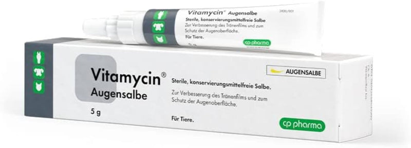 cp-pharma Vitamycin eye ointment | 5g | Eye ointment for dogs, cats and horses | Can contribute to eye care | Can help improve the tear film - BeesActive Australia
