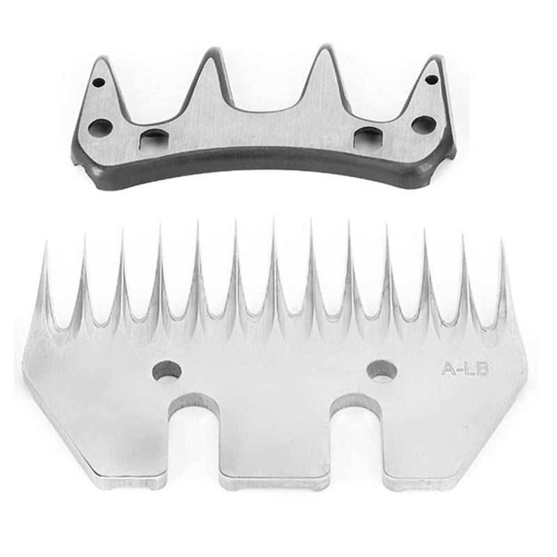 SONK Sheep Scissors Blades, Professional Universal Stainless Steel Shearing Blade 9/13 Teeth Straight/Curved Blade, Electric Wool Cutter Replacement Blades for Alpacas Goats (13 Teeth Straight Blade) - BeesActive Australia